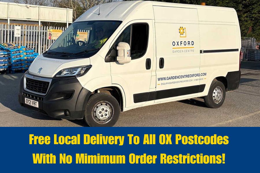 Oxford Garden Centre delivery vehicle which delivers to all areas of Oxford for Free